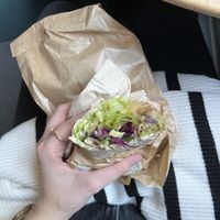 Falafel Wrap with Salsa & Avocado - recommend!  at Dean & David - Schlesischer Platz in Dresden