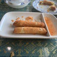 Crunchy vegetable rolls at Siam Garden in Charlotte