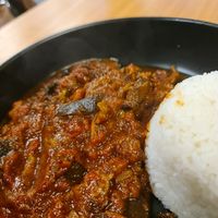 Eggplant curry at Realfoods Organic Cafe in Melbourne