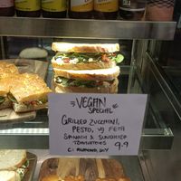Cabinet, one of two vegan sandwiches at Realfoods Organic Cafe in Melbourne