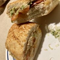 The Time Traveler’s Wife with chicken nuggets instead of patties (my recommendation)  at Ike's in Templeton