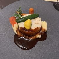 Gebratenes Sellerie-Steak „Wald & Wiese"  at La Gorge in Saas-fee