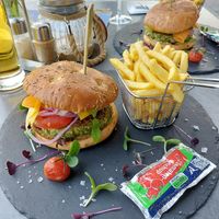 Vegan burger at Ferdinand in Friedrichshafen