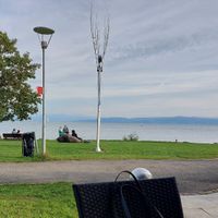 The restaurant has a beautiful view at Ferdinand in Friedrichshafen