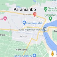 No se ve bien en el mapa pero es por la calle KwattaweG at Healthy Community Suriname in Paramaribo