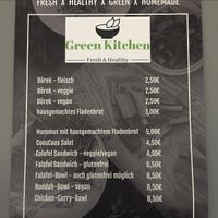 Speisekarte at Green Kitchen in Flensburg