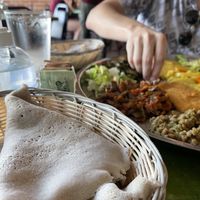 Vegan Platter *Comes with a lot of Injera* at Cafe Desta in Tucson