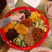 Vegan platter! at Cafe Desta in Tucson