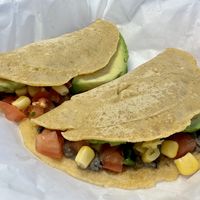 Southwest crepes from the new vegan menu Jan 2023 🤤  #Veganuary at Five Loaves Deli in Huntsville