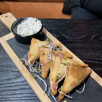 Tasty vegan dumplings  at Dziki Byk in Nowy Targ