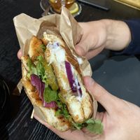 Vegetarian burger  at Dziki Byk in Nowy Targ