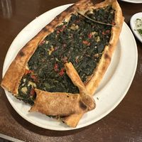 Ispanakli pide  at Kimyon Kadiköy in Istanbul