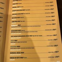 Menu  at Kimyon Kadiköy in Istanbul