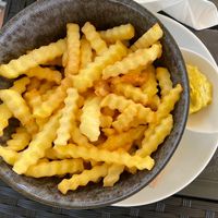 Fries with vegan mayonnaise   at Munich in Lagos