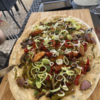 Flambee pie  at Munich in Lagos