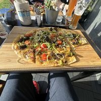 Flamkuchen & alcohol free beer   at Munich in Lagos