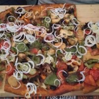 Vegan kind of pizza 🍕 at Munich in Lagos