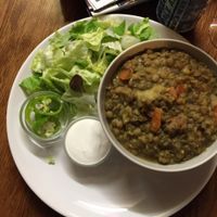 Lentils  at Macska in Budapest