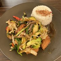 Vegetable stir fry with tofu   at Viet Pho Cafe in Port Douglas