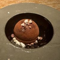 Vegan chocolate trufflee #Veganuary at Root Down - 33rd Ave in Denver