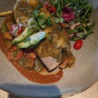 Vegan breakfast burrito at Root Down - 33rd Ave in Denver