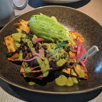 Vegan chilaquiles at Root Down - 33rd Ave in Denver