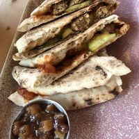 Naanwich, vege meatballs   at Out-there Artisan in Jedburgh