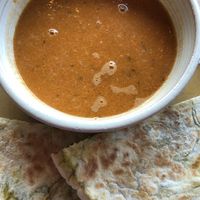 Soup and pitta deal  at Out-there Artisan in Jedburgh