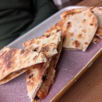 Meatball naan bread at Out-there Artisan in Jedburgh