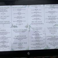 Menu as of 23/3/25  at Out-there Artisan in Jedburgh