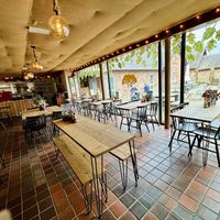 Inside seating - this was just before closing, it was packed an hour before  at Out-there Artisan in Jedburgh