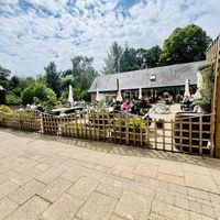 Outside courtyard seating   at Out-there Artisan in Jedburgh