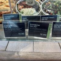 Vegan salads  at FCO - Natoo in Fiumicino