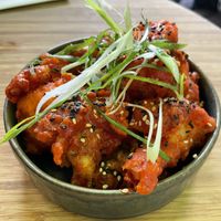 Korean fried cauliflower  at Veganees in Amsterdam