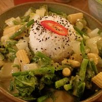 Thai Green curry at Veganees in Amsterdam