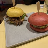 Bao buns  at Veganees in Amsterdam