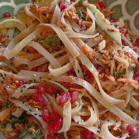 Thai noodles at Veganees in Amsterdam