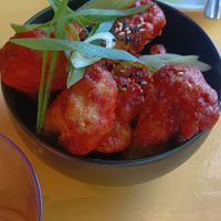 Cauliflower wings at Veganees in Amsterdam