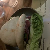 Bao bun 2, 5 spices mushroom  at Veganees in Amsterdam