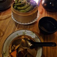 Pho with edamame at Veganees in Amsterdam