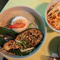 Miso aubergine at Veganees in Amsterdam