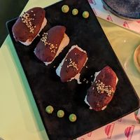 Nigiri - these were insanely good at Veganees in Amsterdam