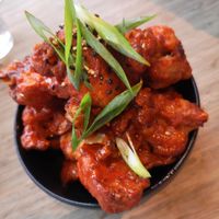 Korean fired cauliflower at Veganees in Amsterdam