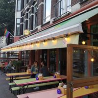 Outside at Veganees in Amsterdam