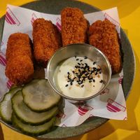 Kimchi kroketjes were great! #Veganuary at Veganees in Amsterdam