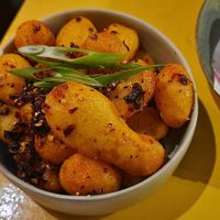 Szechuan potatoes #Veganuary at Veganees in Amsterdam
