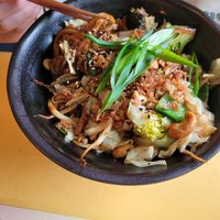 Stir fry noodles at Veganees in Amsterdam