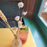 Hibiscus lemonade at Veganees in Amsterdam