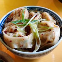 Wontons at Veganees in Amsterdam