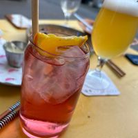 hibiscus lemonade and Polyamorie - 5% Sour Oedipus  at Veganees in Amsterdam